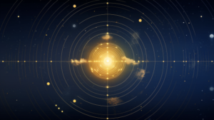 Ancient Qi Men Dun Jia diagram illustrating universal energy patterns and cosmic principles Traditional Chinese metaphysical system visualization