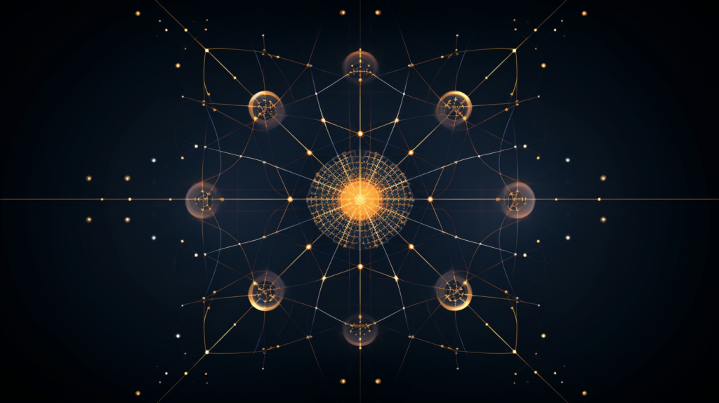 Qi Men Dun Jia fundamentals illustrated through modern metaphysical diagram - Ancient wisdom meets contemporary design